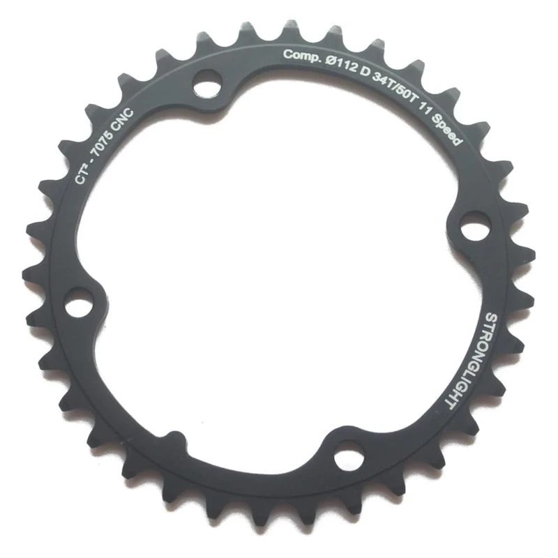 Stronglight Chain Ring Type F 145/112 mm, unisex_adult, Chain ring, 273154, Black, 42