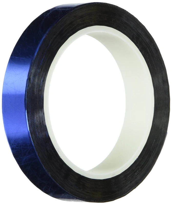 TapeCase 35-72-MPFT-BLUE Blue Metalized Polyester/Acrylic Adhesive Film Tape, 0.002" Thick, 72 yd. Length, 35" Width, 1 Roll