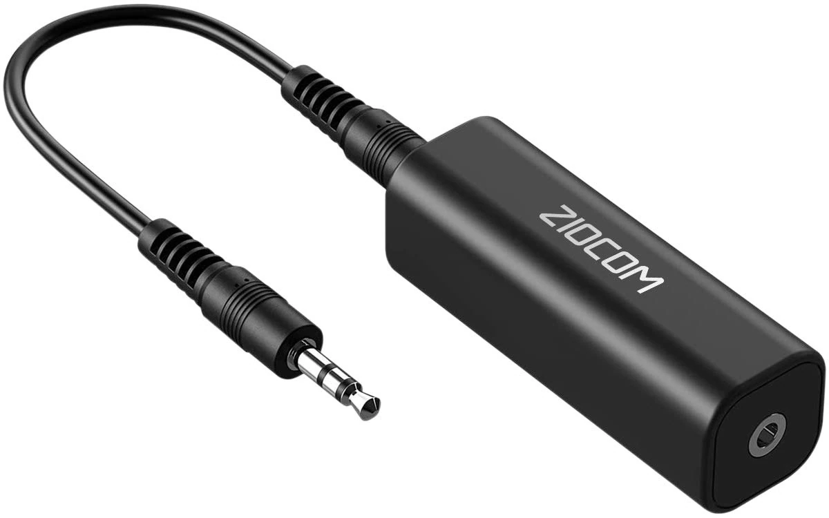 ZIOCOM Ground Loop Noise Isolator, Noise Filter, Eliminate the Buzzing Noise for Car Audio/Home Stereo System with 3.5mm Audio Cable