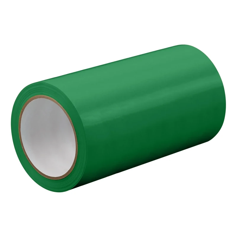 TapeCase TC414-40" X 72YD-DKGREEN Dark Green UPVC/Rubber Adhesive Film Tape, 0.0023" Thick, 72 yd. Length, 40" Width, 1 Roll