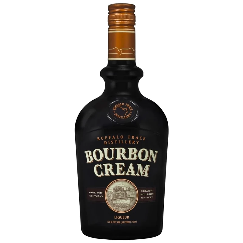 Buffalo Trace Kentucky Straight Bourbon Whiskey Cream Liqueur, 75cl, 15% Vol, Handcrafted, Small-batch Cream Liqueur, with Rich and Delicious Taste, Ideal Chilled, with Coffee, or Ice Cream