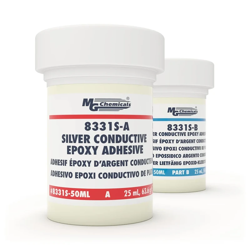 MG Chemicals Silver Epoxy Adhesive-High Conductivity, 4 hr. working time, 123 g, 2-Part Kit