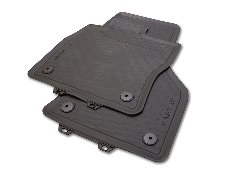 Volkswagen 3G1061500A82V All Weather Mat Front and Rear, Black, Set of 4
