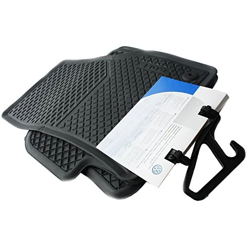 Volkswagen 517061500A82V All Weather Mat Front and Rear for Left Hand Drive, Titanium Black, Set of 4