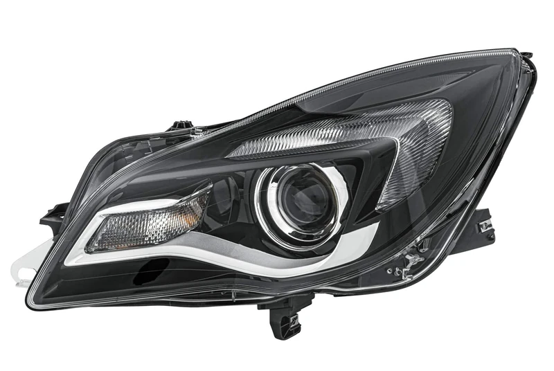 HELLA 1LL 011 165-731 Halogen/DE-Headlight - ECE - for left-hand traffic - Left Front
