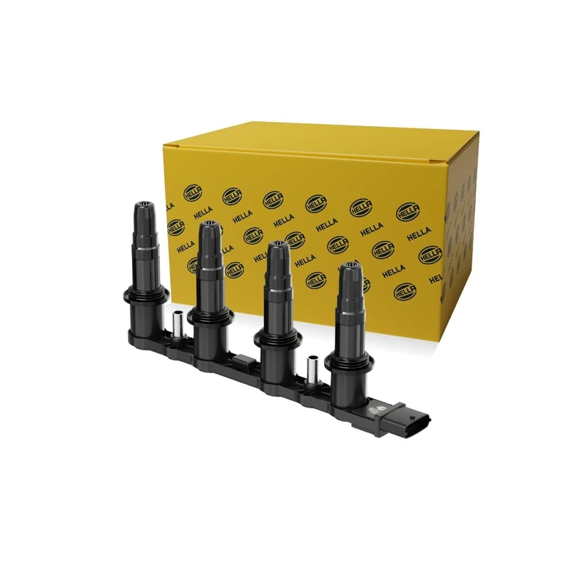 HELLA 5DA 193 175-331 Ignition Coil - 12V - 6-pin connector - Block Ignition Coil - Bolted