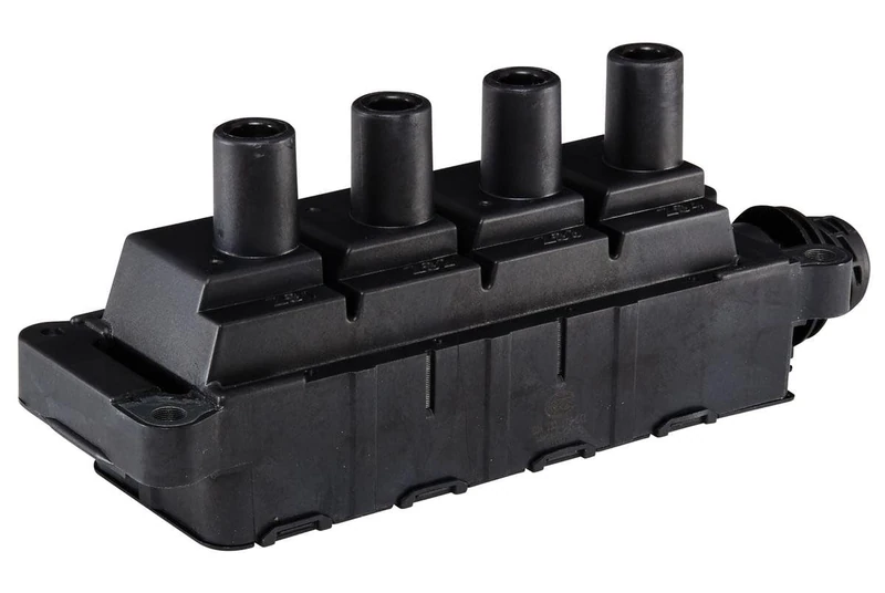 HELLA 5DA 193 175-641 Ignition Coil - 12V - 6-pin connector - Block Ignition Coil - Bolted