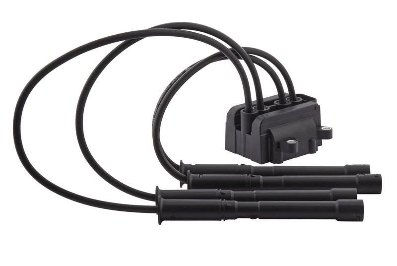 HELLA 5DA 193 175-821 Ignition Coil - 12V - 4-pin connector - Block Ignition Coil/including ignition coil cable - Bolted