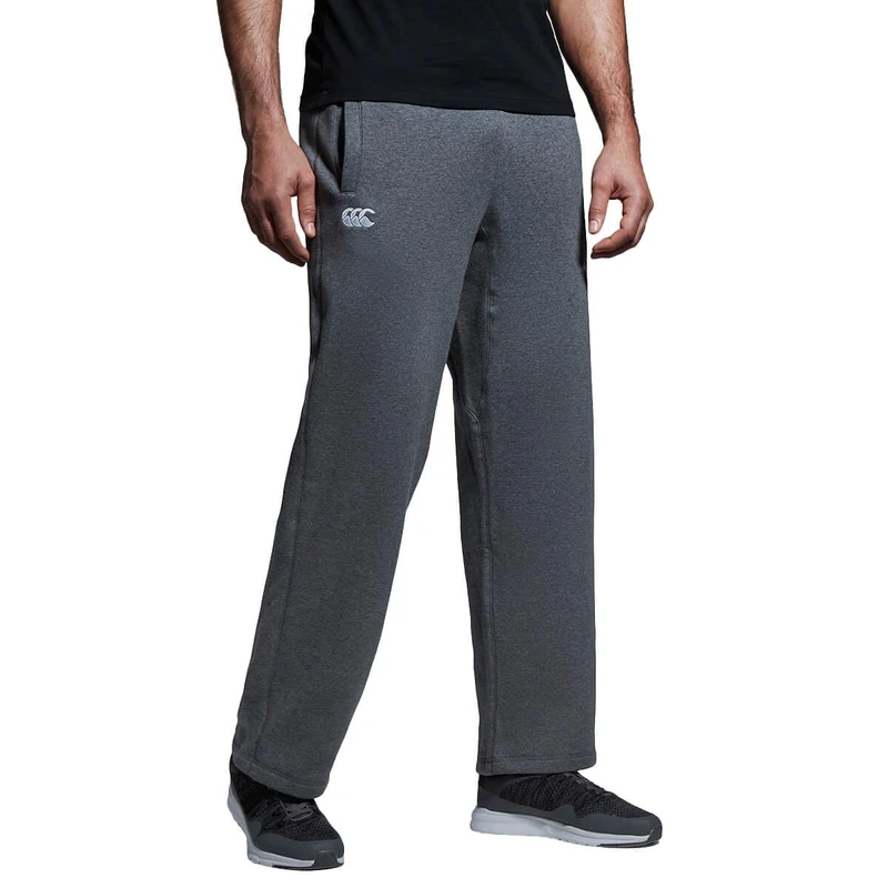 Canterbury Men's Combination Sweat Pants | Tracksuit Bottoms Fleece Joggers, Charcoal Marl, L