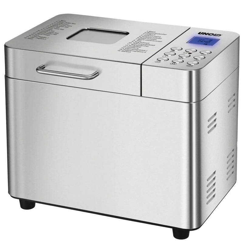 Unold Bread Maker Bakmeister Edel 68456 - Non-Stick Ceramic Coated - 1000g Capacity - 550W Electric - Stainless Steel