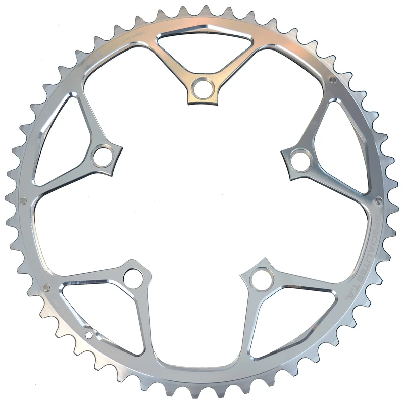 Spécialités TA 110pcd Nerius Campagnolo Offset 10 Speed Chianring, Silver, Outer 50T