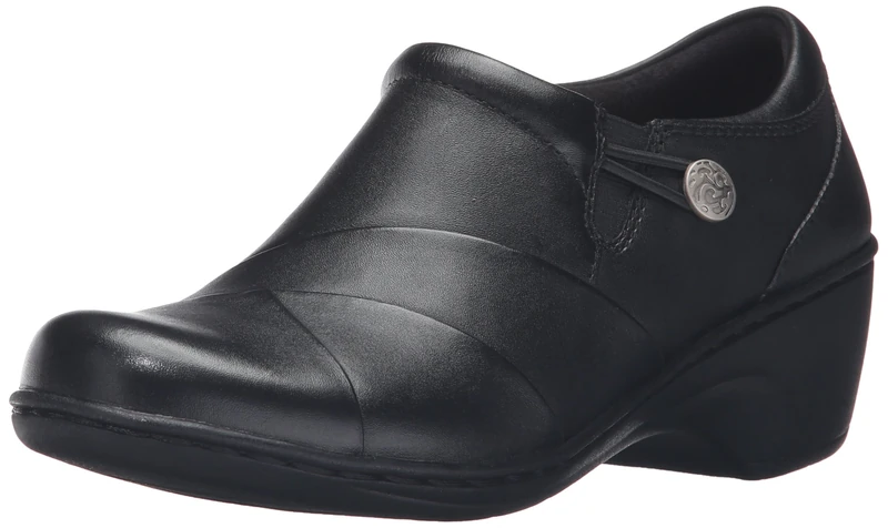 Clarks Women's Channing Essa Loafer, Black Leather*3.5 UK