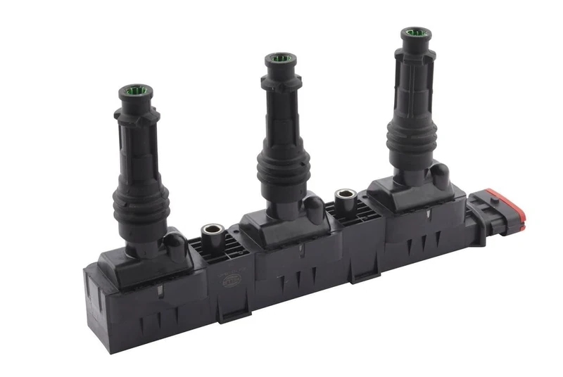 HELLA 5DA 193 175-471 Ignition Coil - 12V - 5-pin connector - incl. spark plug connector - Bolted
