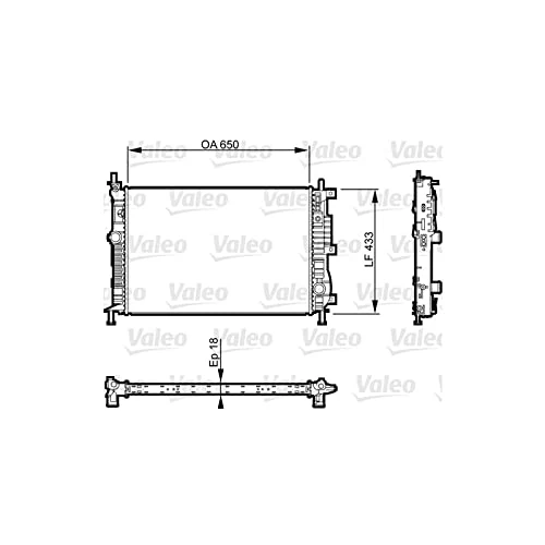Valeo Radiator engine cooling 735555