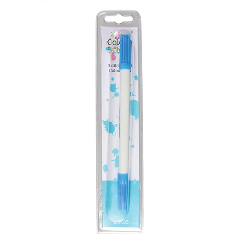 Colour Splash Edible Food Colouring Pen, Dual Tip Icing Pens, Food-Safe Paint Markers for Writing Messages & Drawing on Cakes & Cupcakes, Colourful & Easy to Use - Blue 2ml