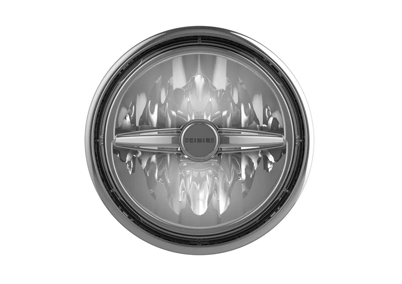 Valeo auxiliary lamp: Mini Oscar LED, diameter=145mm, Black and Chrome finition, reference 45301, sold by one unit