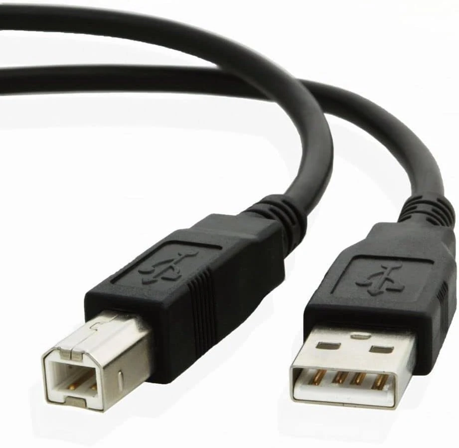 USB Cable for Printer, Scanner, External Desktop Hard Drives and Other PC / Mac Peripherals - Works with HP / Dell / Epson / Canon / Lexmark / Xerox / Samsung / Western Digital / Buffalo / Transcend / WD / Seagate / Clickfree / LaCie / Toshiba / Freecom / Iomega - USB A Male to B Male Lead ( 5M / 16.4ft )