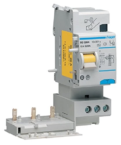 Hager bf326 N Differential Block Type AC, for M/N, 3P, 25 A, 300 MA
