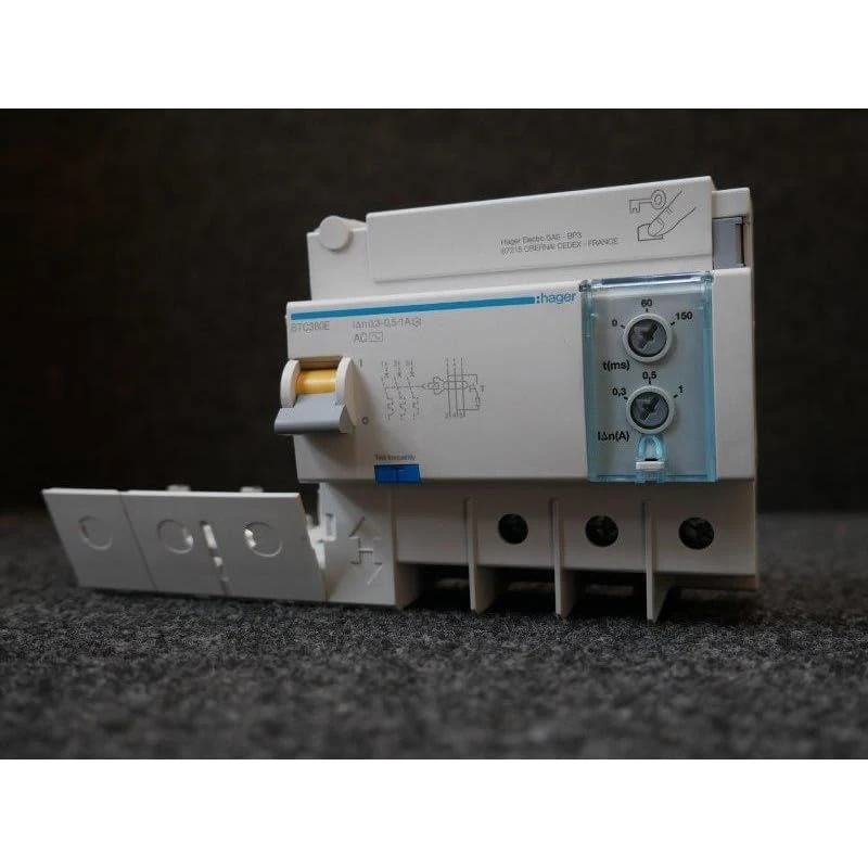 Hager BTC380E Differential Block for HM, 3P, reg. 80-100-125A