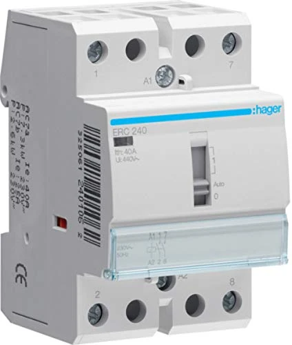 Hager – erc240 Manual Contactor, 40 A, 2 NA, 230 V