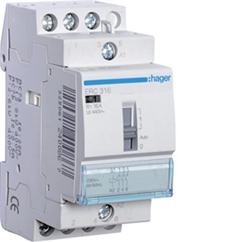 Hager – erc316 – Remote Control Relay, 16 A, 3 Na, 230 V