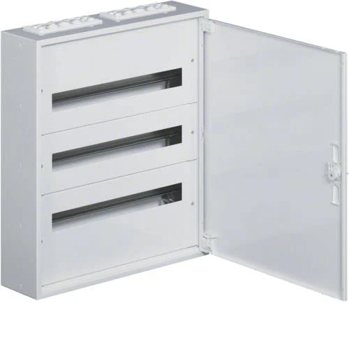 Hager FW324WT Class I Metal Surface Distribution Box 3 x 24 Modules