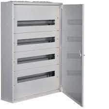 Hager FW424WT Class I Metal Surface Distribution Box 4 x 12 Modules