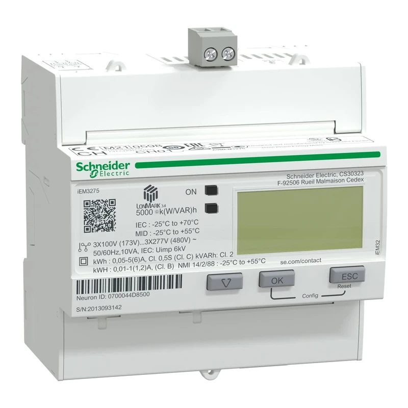 Schneider Elec PBT – PM1 43 15 – Counter Energia iem3275 63 A Indirect Lon - Image 1