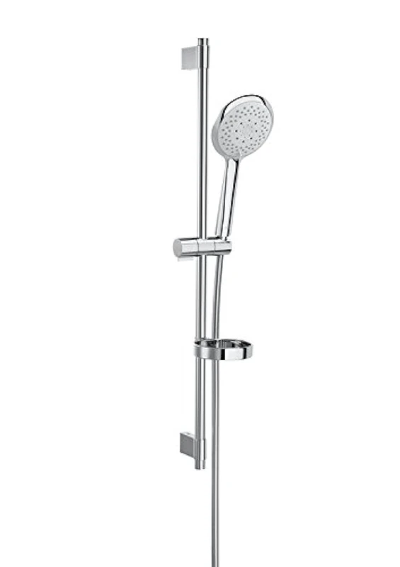 Roca sensum a5b140°C0Shower set with Bar, Hose and Soap Dish Round 130/4