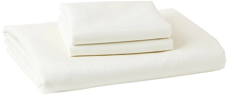Emma Barclay Grosvenor - 1000 Thread Count Pin Stripe Duvet Set in Cream - King Bed