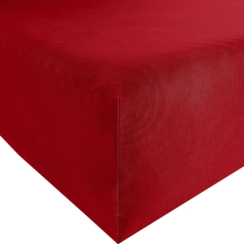 Bassetti Rosso Siena 9235188 Plain Fitted Sheet Cotton/Elastane 180 x 200 cm / 200 x 220 cm