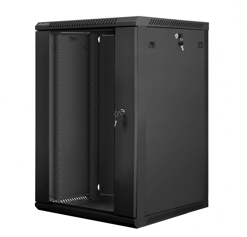 Lanberg - Rack Cabinets - Lanberg Wall-Mounted Rack 19" Demounted Flat Pack 18u/600x600mm Black