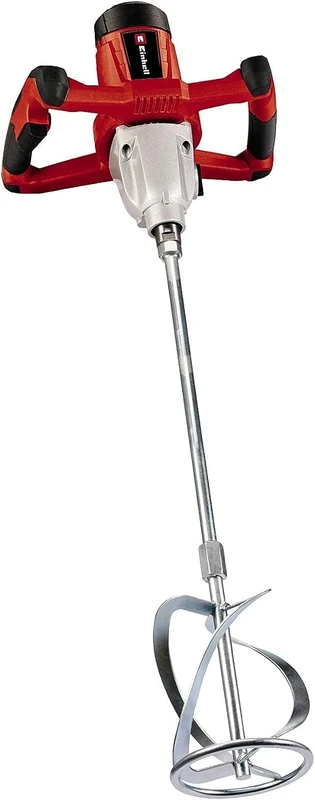 Einhell 4258550 Paint and Mortar Mixer (1400 W, 0-780 1/min, M14 Stirring Tool Mount, Speed Electronics, alu Gearbox, Include 133 mm Diameter Mortar Stirring Tool), Red,21.0 cm*32.5 cm*32.5 cm