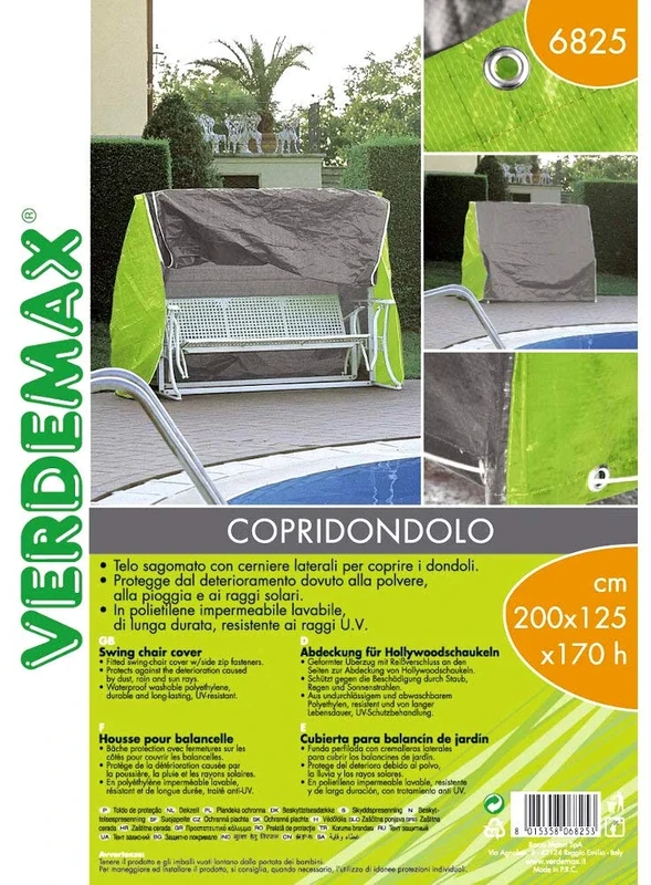 Verdemax 6825 215 x 125 x 170 cm Swing Chair Cover - Image 1