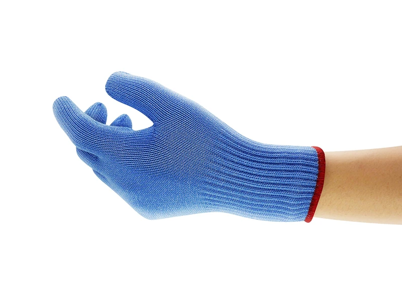 Ansell HyFlex 72-285 Safety Work Gloves, Cut Resistant, Mechanical Protection, Food Processing, Industrial PPE, Blue, Size S (6 Pieces)