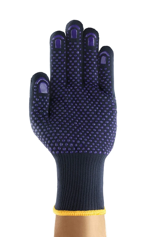 Ansell FiberTuf 76-501 Safety Work Gloves, Multipurpose Protection Gloves, Construction, DIY, Mechanics, Industrial Uses, Blue, Size L (12 Pairs) - Image 1