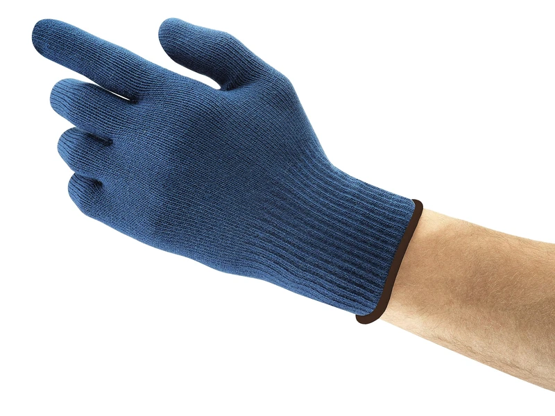 Ansell ActivArmr 78-203 Multi-Purpose Work Gloves, Comfortable and Strong Protection against Cold, Dot Coated Palm, Food Approved, Industrial PPE, Safety Glove Men Women, Blue, Size S (12 Pairs) - Image 1