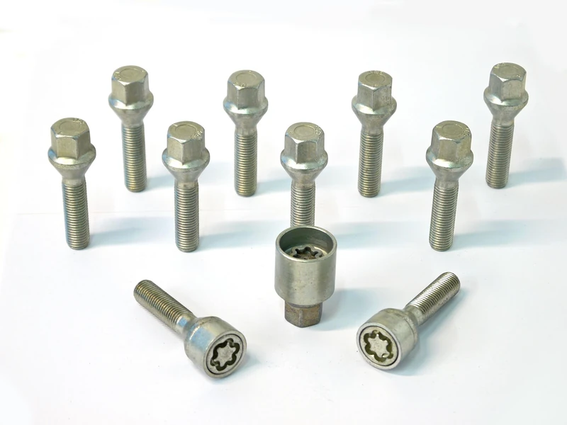 H&R Wheel bolt Set Taper-Head M12x1.50 - Length 38mm - 10 pcs. - incl. wheel-locks