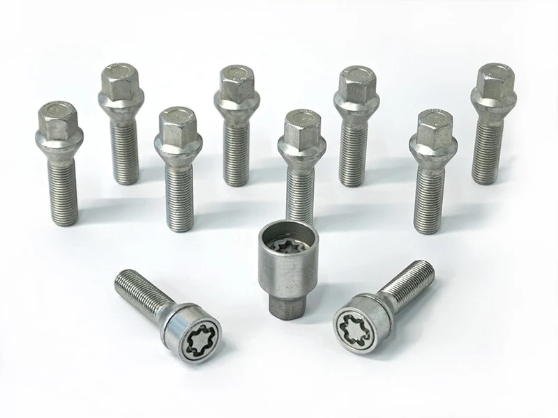 H&R Wheel bolt Set Taper-Head M14x1.50 - Length 40mm - 10 pcs. - incl. wheel-locks