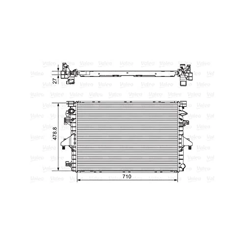 Valeo Radiator, Engine Cooling 701654