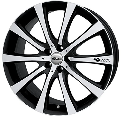 Brock B21 9 x 20 ET 55 Bolt Circle 5 x 130 Hub Centering 71.6 580069766, Black-Matt Front-Polished