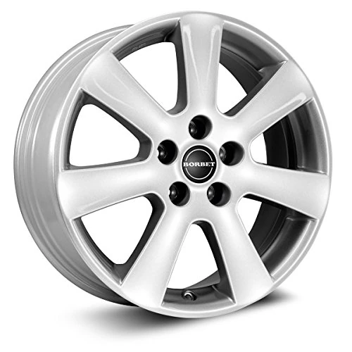 Borbet CA 7 x 16 ET 40 Bolt Circle 5 x 110 Hub Centering 72.5 CA 70640110572.5KS, Crystal Silver