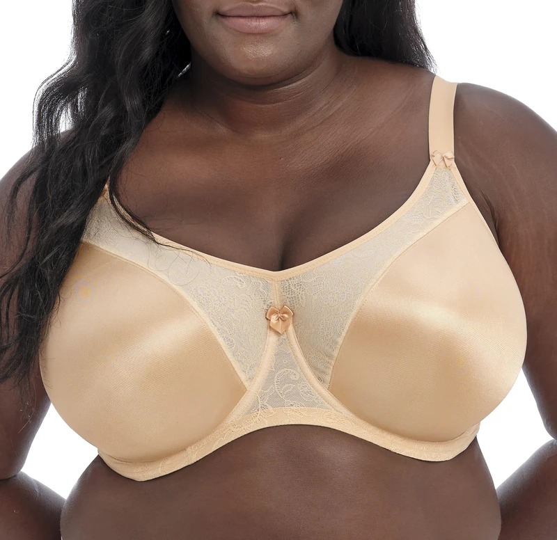 Goddess Women's Yvette Seamless Banded Full Coverage Underwired Bra, Sand, 40DD
