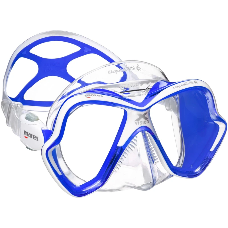 Mares Mask X-Vision Ultra LS Diving Googles - Blue/Clear Blue