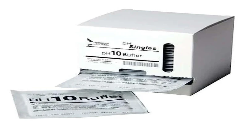 Cole-Parmer - Oakton pH Buffer Calibration Pouches, pH 10.00 - Single Use - Medical & Scientific - 20 Pouches, 20ml