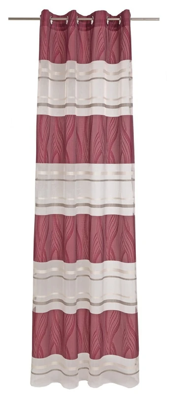 Deko Trends Paganini 6236789 30 Curtain Fabric 245.0 x 137,0 x 245.0 cm white/red/taupe - Image 1