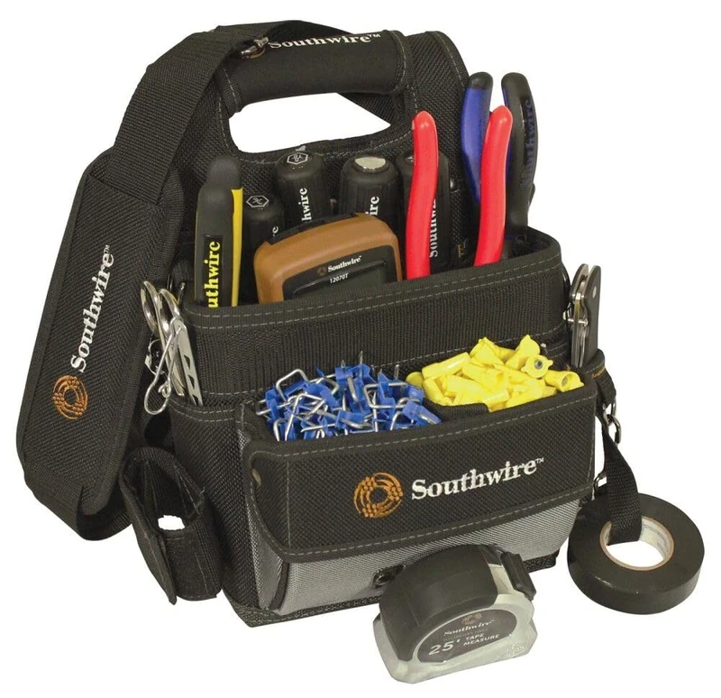 Southwire BAGESP Electrician's Shoulder Pouch Tool Carrier