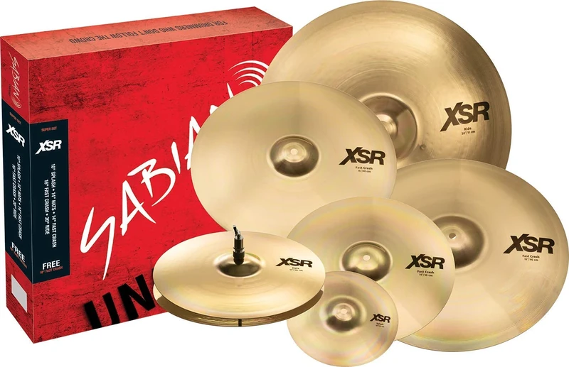 SABIAN XSR5007SB - XSR Super Set W/10" & 18, Natural