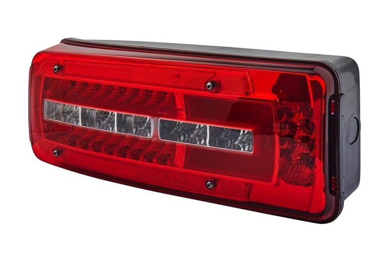 HELLA 2VD 012 381-351 Rearlight - Truck Full LED - LED - 24V - mounting/Bolted - Lens Colour: Crystal clear/Red - LED colour: White/Yellow/Red - Cable: 500mm - Plug: rückwärtig, rearward/DIN Bajonett
