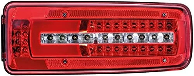 HELLA 2VP 012 381-361 Rearlight - Truck Full LED - LED - 24V - mounting/Bolted - Lens Colour: Crystal clear/Red - LED colour: White/Red/Yellow - Cable: 500mm - Plug: rückwärtig, rearward/DIN Bajonett